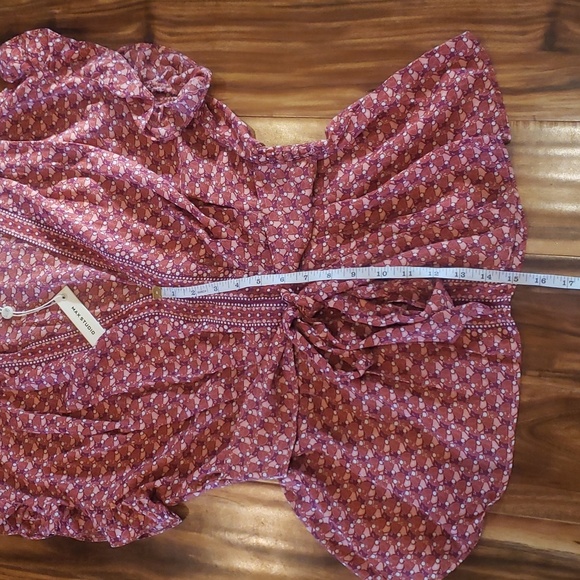 Max Studio pink and salmon colored light weight large top - Picture 10 of 13